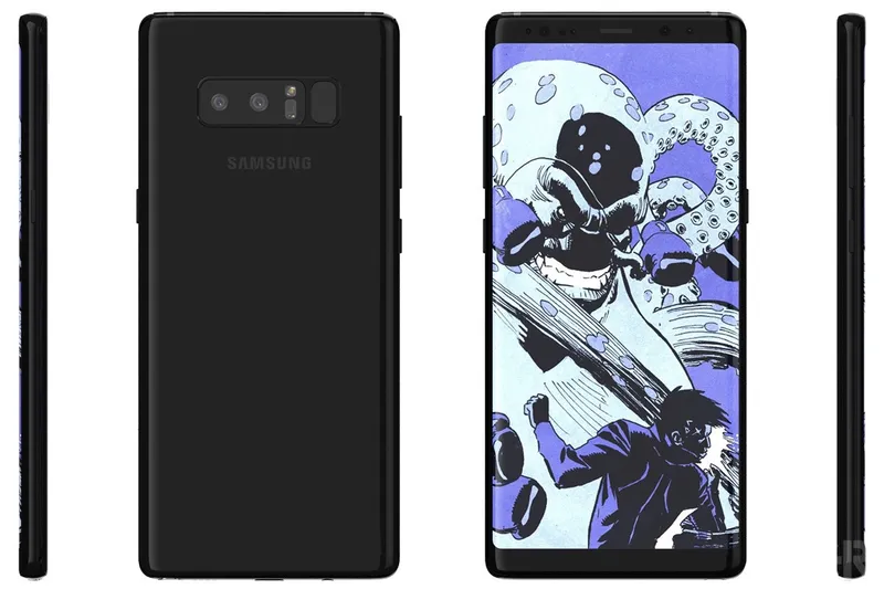 Rendered design of the Galaxy Note 9 and the 8 is not even out, yet! 0