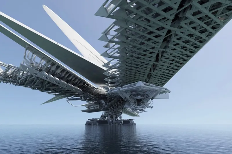 A Transformable, moving bridge on the Mongolian River!! 4
