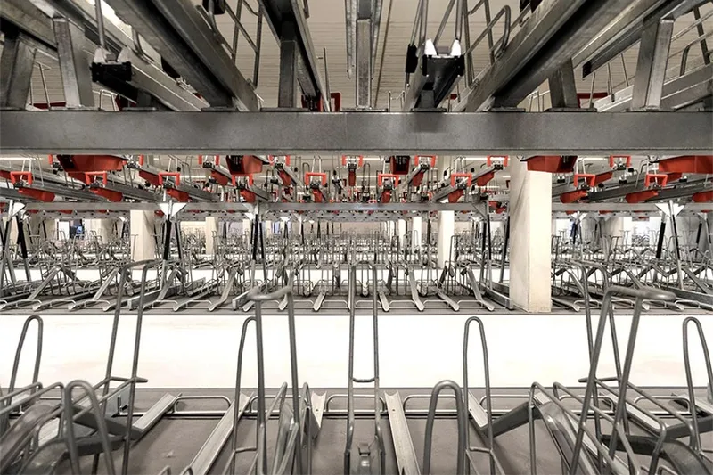 This is the world's largest bike parking garage!! 3