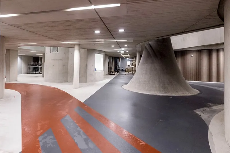 This is the world's largest bike parking garage!! 5
