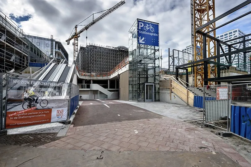 This is the world's largest bike parking garage!! 6