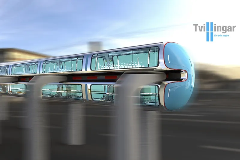 A very innovative double-decker train... 5