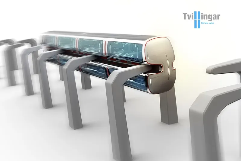 A very innovative double-decker train... 2