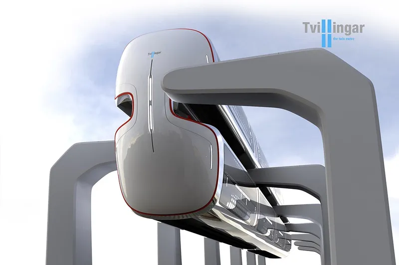 A very innovative double-decker train... 4