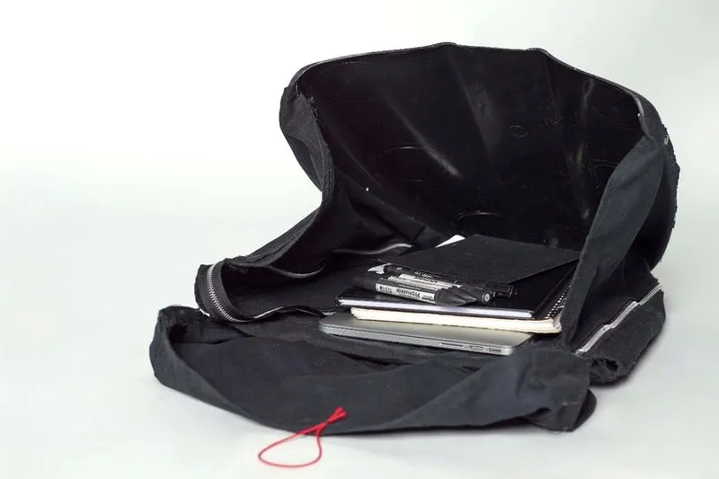 Student recycles old chairs into backpacks! 2