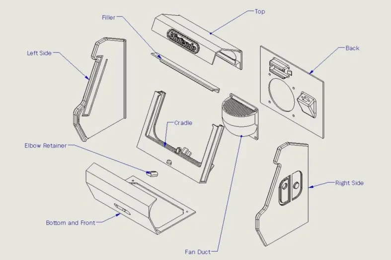 3D Printed Nintendo Switch looks like a mini arcade... 4
