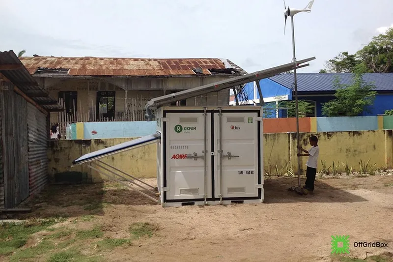 Video: Off the grid box brings clean water and power to all... 7
