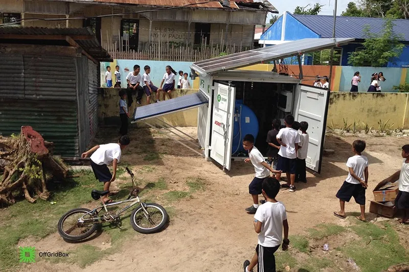 Video: Off the grid box brings clean water and power to all... 6