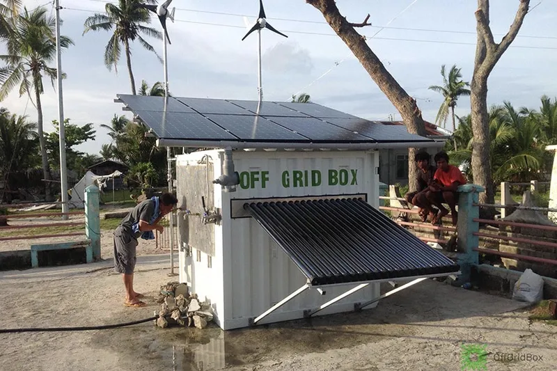 Video: Off the grid box brings clean water and power to all... 1